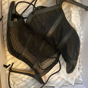 Aldo Black Strapped Heeled Sandals